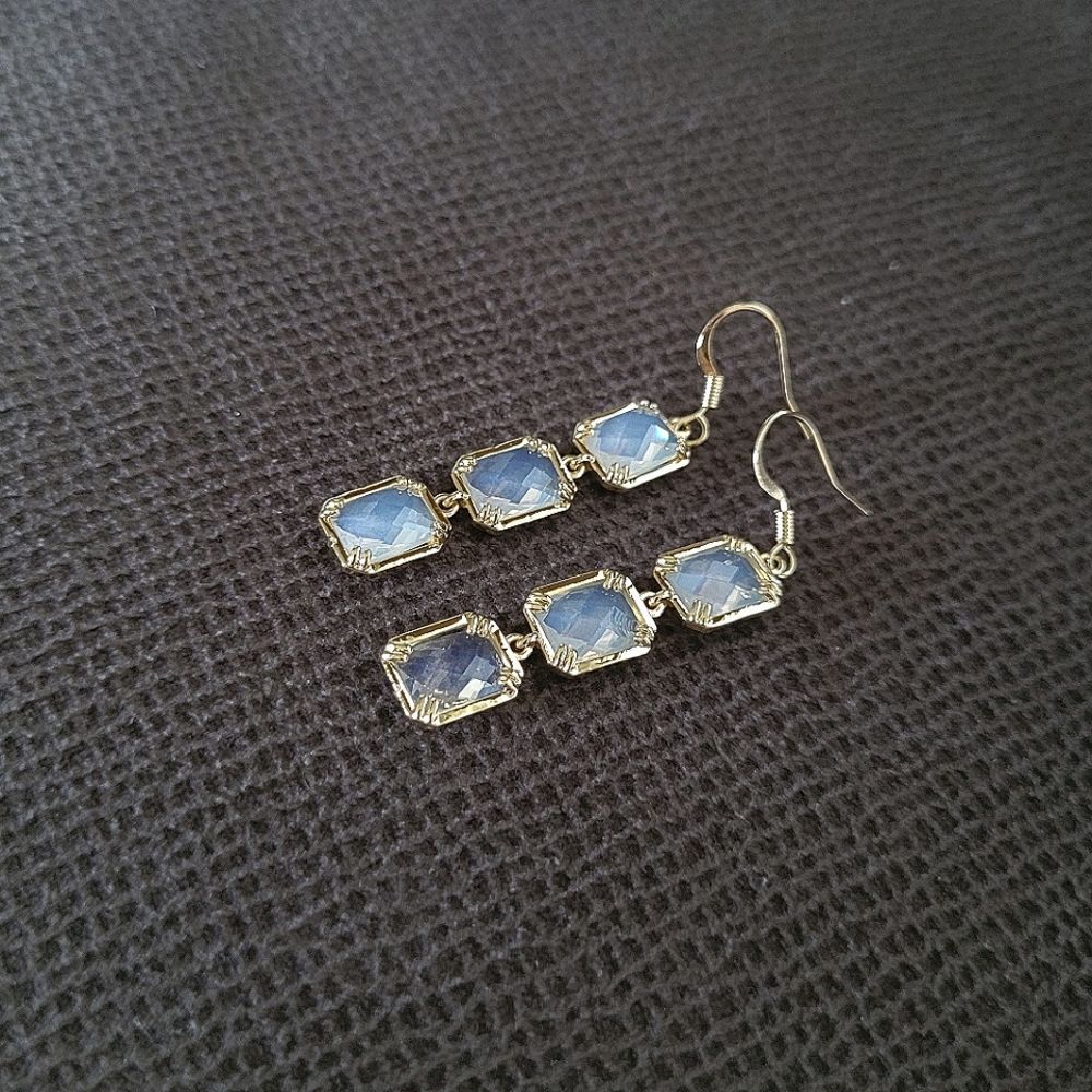 La Meno Rectangle Trio3️⃣ Drop Earrings - Picture 9 of 16